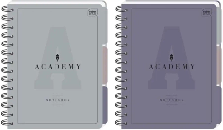 Kołozeszyt A5/100K kratka Academy (5szt) - INTERDRUK