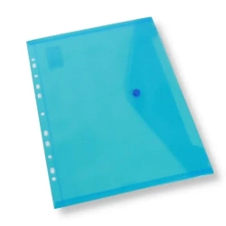 Teczka A4 kopertowa z europerforacją niebieska - Penword