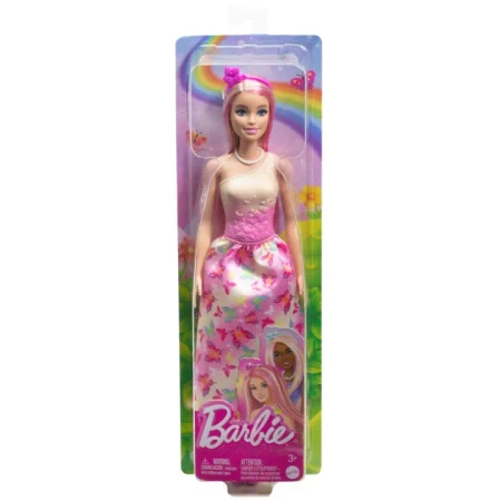 LALKA BARBIE KSIĘŻNICZKA z długimi różowo-blond włosami HRR08