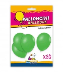 Balony lateksowe zielone 26cm 20szt - Super Power