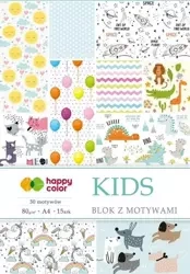 Blok z motywami Kids A4/15K 80g HAPPY COLOR - GDD