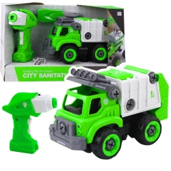Śmieciarka R/C do skręcania - Leantoys