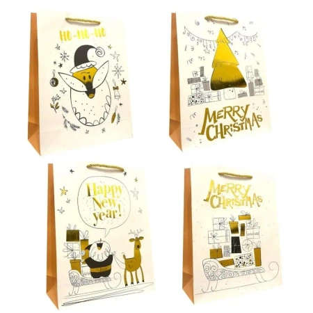 Torebka prezentowa L Boże Narodzenie mix - Ju-Piter