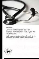 Le conseil téléphonique en médecine générale - AMANI-J