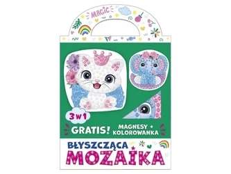 Błyszcząca mozaika 3w1 - Kotek i słonik - Ranok-Creative