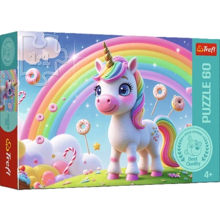 PUZZLE 60 Cukierkowy świat 17416 - Trefl PAP