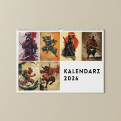 Kalendarz 2026 Zwierzaki Ninja - Praca zbiorowa