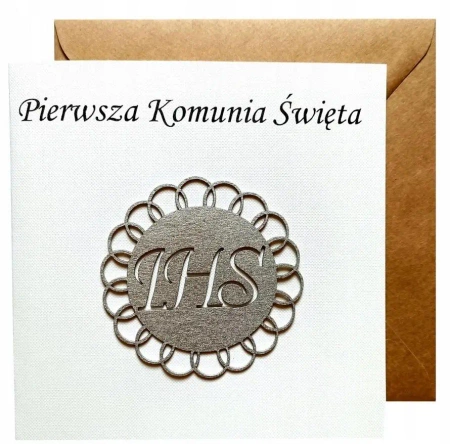 Kartka Pierwsza Komunia Święta - Naem