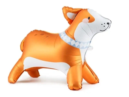 Balon stojący foliowy Corgi 88x70cm - PartyDeco