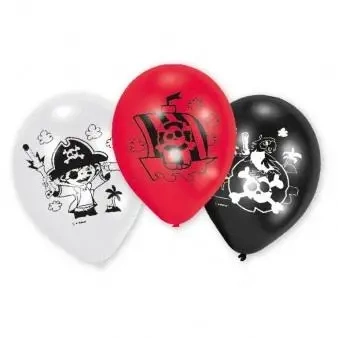 Balony lateksowe Pirat 22.8cm - Amscan