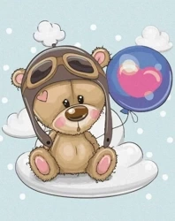 Malowanie po numerach - Śliczny hipopotam 40x50cm - Twoje Hobby