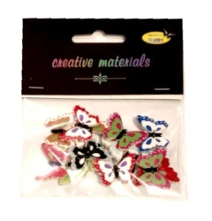 Guziki ozdobne Motylki 25mm 15szt - Galeria Hobby