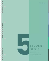 Kołozeszyt A4/100k kratka Studentbook 5przedm A 5