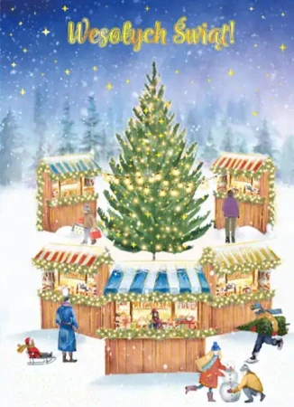 Karnet B6 Boże Narodzenie - Jarmark - Henry