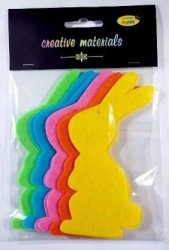 Zajączki z filcu 13cm 10szt mix - Galeria Hobby