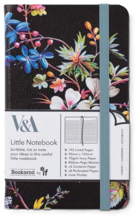 Bookaroo Notatnik Journal A6 Kilburn Black Floral - IF