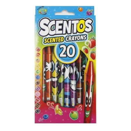 Kredki pachnące świecowe 20szt - Scentos