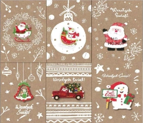 Karnet B6 BN Eco z zawieszką MIX (12szt) - AVANTI