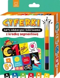 Uczę się i koloruję 5+ Cyferki. Karty edukacyjne - Agnieszka Bator