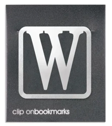 Metalowa zakładka - Litera W Clip-on - IF