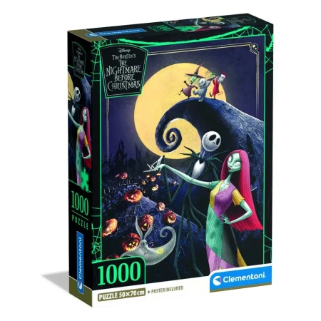 Puzzle 1000 Compact Nightmare Before Christmas - Clementoni