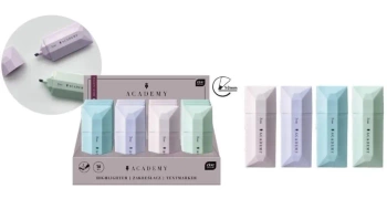 Zakreślacz płaski Academy (16szt) - INTERDRUK