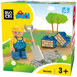 Klocki Blocki MUBI Figurka Budowlaniec (zestaw uzupełniający) - Icom