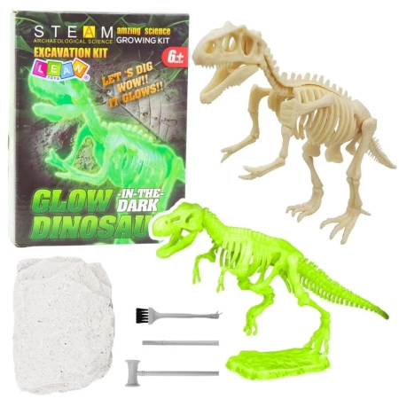 Wykopaliska fluorescencyjne szkielet i narzędzia - Leantoys