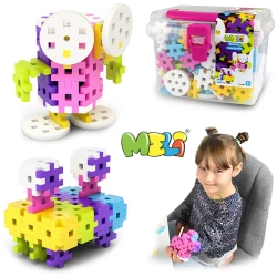 Klocki Meli Basic Constructor Pink Travel Box 250