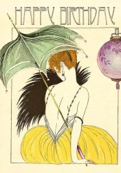 Karnet B6 z kopertą Urodziny Parasolka - Madame Treacle