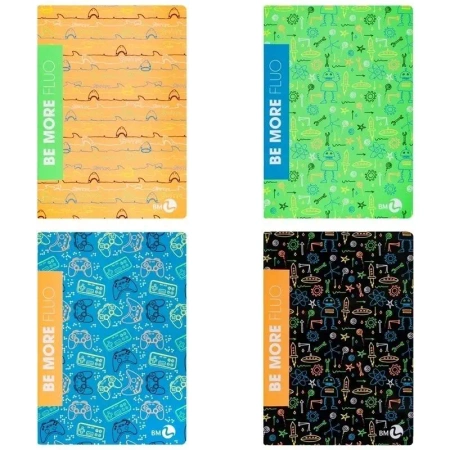 Zeszyt A4/36K linia Be More Fluo (10szt) - Koh-I-Noor