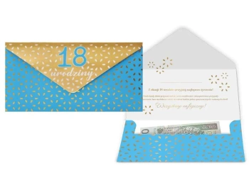 Koperta podarunkowa Urodziny 18 - Kukartka