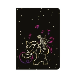 Zeszyt A5 60k. linia Disney Gold Stitch wzór 3 - PATIO