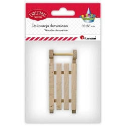 Drewniane sanki 35x85mm wysokość 20mm - Titanum