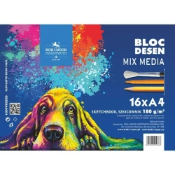 Szkicownik Mix Media A4 16 ark. Pies niebieski - Koh-I-Noor