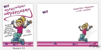 Karnet Young B6 + koperta nr 013 - Stamp