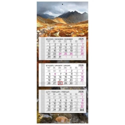 Kalendarz 2026 trójdzielny główka płaska Tatry - EV-Corp