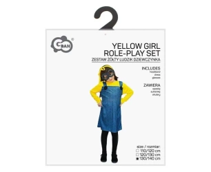 Strój dla dzieci Żółty Ludzik dziewczynka 130/140 - Godan