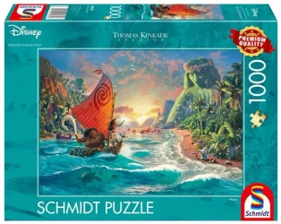 Puzzle 1000 Thomas Kinkade, Vaiana: Skarb oceanu - Schmidt