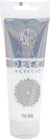 Farba akrylowa Deco Artea 75 ml tuba biały - ASTRA art-pap