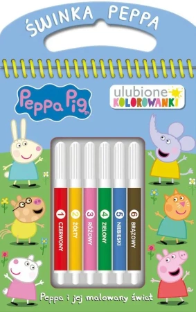 Peppa Pig Ulubione kolorowanki cz. 1 Peppa i jej malowany świat - opracowanie zbiorowe