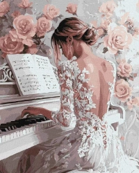 Malowanie po numerach - Elegancki szkic 40x50cm - Ideyka