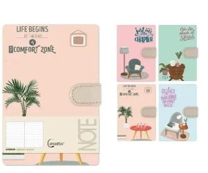 Notatnik A5 linia 144 strony na magnes MIX - Cervantes