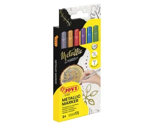 Flamastry  metalizowane decor 6 kolorów - JOVI