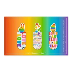 Zakładki magnetyczne Tęcza 3szt - Moses