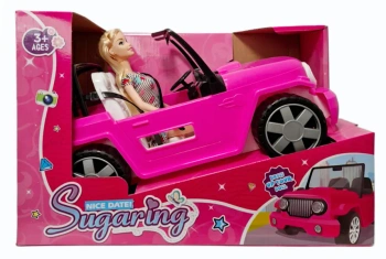 Akcesoria dla lalki auto z lalką - SWEDE