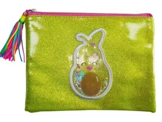 Saszetka na zamek Gruszka holograficzna - Fresh