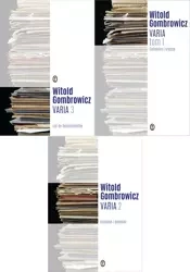 Varia t. 1-3 PAKIET, Witold Gombrowicz - Witold Gombrowicz