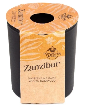 Świeczka sojowa Powąchaj mnie Zanzibar czarna - Pavoncella