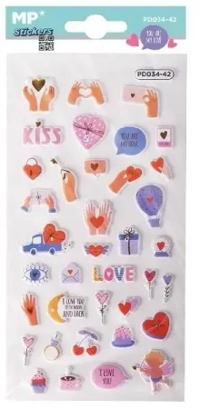 Naklejki 3D Love - MP Main Paper
